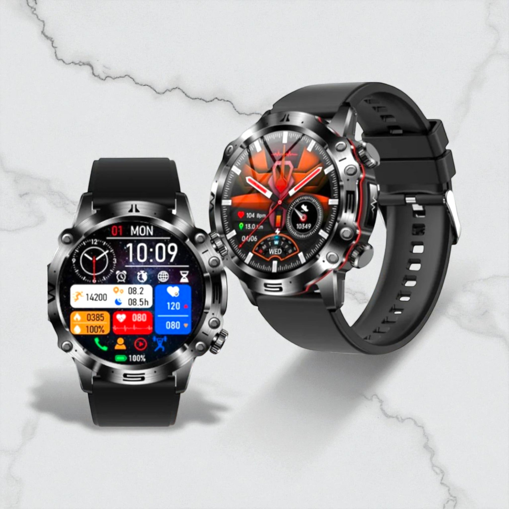 Life watch dual display main product image showing two styles.